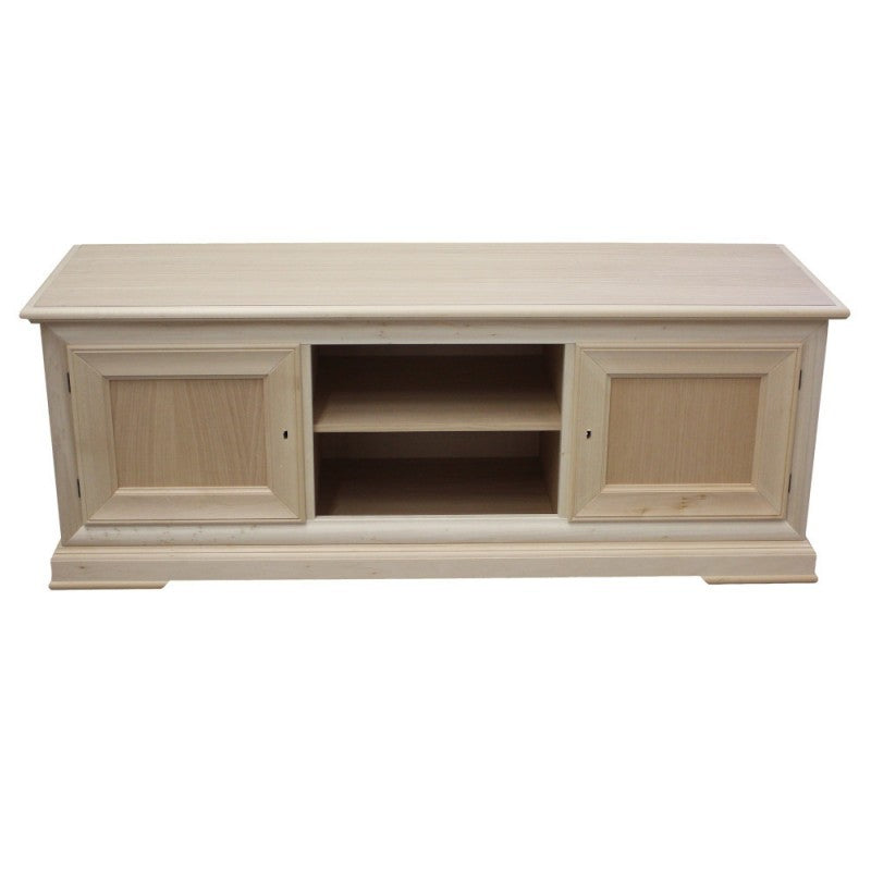Porta tv 2 porte 1 vano a giorno legno grezzo 162x51x61 - Mobili 2G