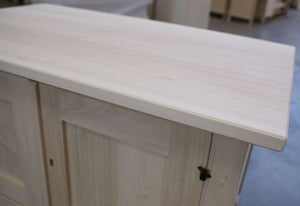 Porta tv 2 porte in legno arte povera grezzo l.75 p.45 h.85 (704) - Mobili 2G