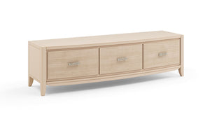 Porta tv 3 cassetti in legno con decoro onda l.180 p.51 h.50 - Mobili 2G