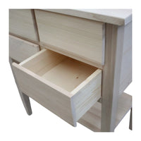 Porta tv 4 cassetti 1 ripiano legno grezzo 68x39x80 (972) - Mobili 2G