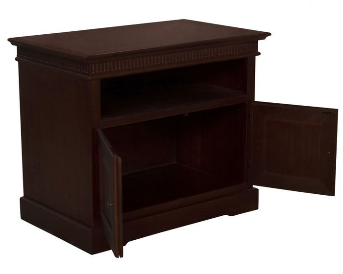 Porta tv arte povera 2 porte in legno tinta noce scuro l.89 p.54 h.74 - Mobili 2G