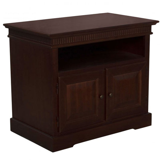 Porta tv arte povera 2 porte in legno tinta noce scuro l.89 p.54 h.74 - Mobili 2G