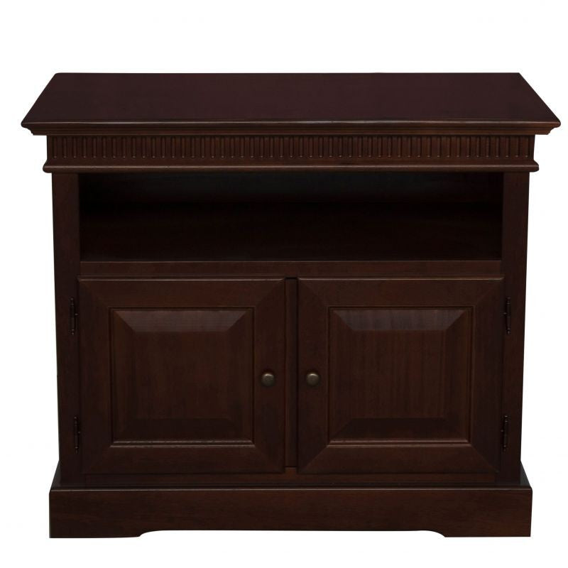 Porta tv arte povera 2 porte in legno tinta noce scuro l.89 p.54 h.74 - Mobili 2G