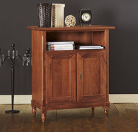 Porta tv classico arte povera in legno 2 porte tinta noce l.81 p.43 h.94