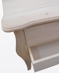 Porta tv  classico in legno bombato 4 cassetti grezzo l.182 p.50 h.61 (3026) - Mobili 2G