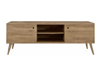 Porta tv in legno abete spazzolato naturale 160x45x55 (884) - Mobili 2G