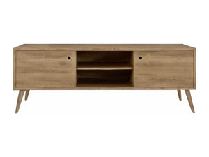 Porta tv in legno abete spazzolato naturale 160x45x55 (884) - Mobili 2G