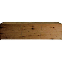 Porta tv in legno rovere nodato spazzolato 165x45x45