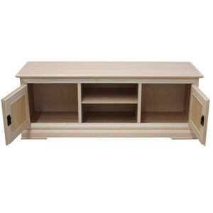 Porta tv in legno shabby 2 porte bianco 162x51x61 (3128) - Mobili 2G