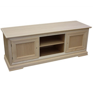 Porta tv in legno shabby 2 porte bianco 162x51x61 (3128) - Mobili 2G
