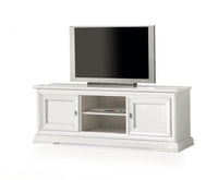 Porta tv in legno shabby 2 porte bianco 162x51x61 (3128) - Mobili 2G