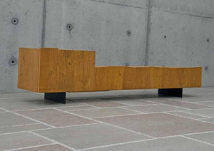 Porta tv moderno in legno rovere nodato l.180 p.45 h.68