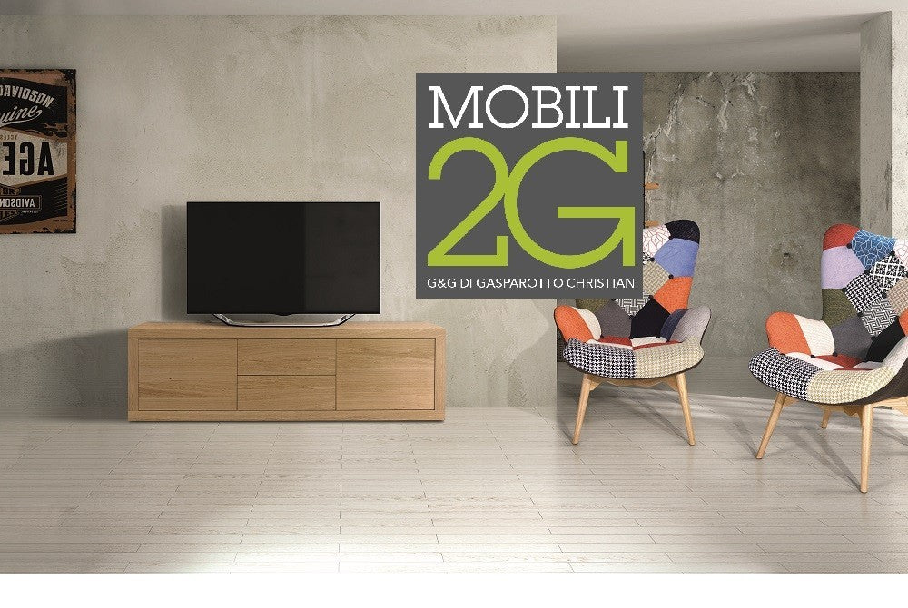 Porta tv rovere naturale 170x45x50 (887) - Mobili 2G
