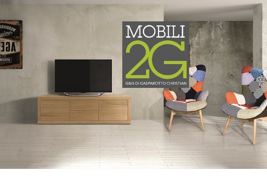 Porta tv rovere naturale 170x45x50 (887) - Mobili 2G