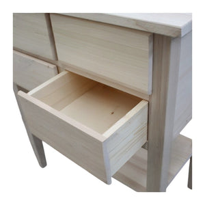 Porta tv shabby bianco in legno massello 69x39x80 (972) - Mobili 2G