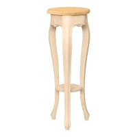 Porta vaso legno massello grezzo 28x28x75 - Mobili 2G