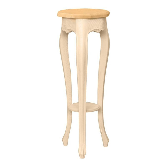 Porta vaso legno massello grezzo 28x28x75 - Mobili 2G