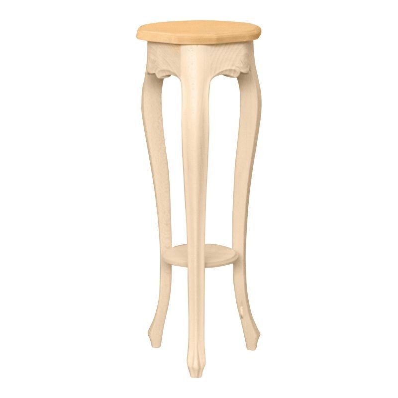 Porta vaso legno massello grezzo 28x28x75 - Mobili 2G