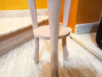 Porta vaso legno massello grezzo 28x28x75 - Mobili 2G