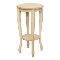 Porta vaso legno massello grezzo 38x38x70 - Mobili 2G