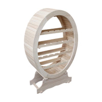 Portabottiglie in legno classico grezzo l.79 p.31 h.123 (1211) - Mobili 2G