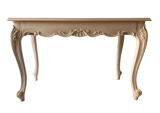 Scrivania 1 cassetto classica barocco legno grezzo 121x62x79 - Mobili 2G