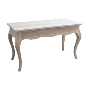 Scrivania 1 cassetto classica legno massello grezzo l.160 p.75 h.80 (170) - Mobili 2G