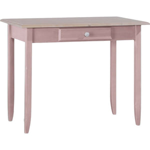 Scrivania 1 cassetto legno laccato rosa 99x61x80 (2220) - Mobili 2G