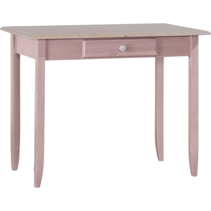 Scrivania 1 cassetto legno laccato rosa 99x61x80 (2220) - Mobili 2G