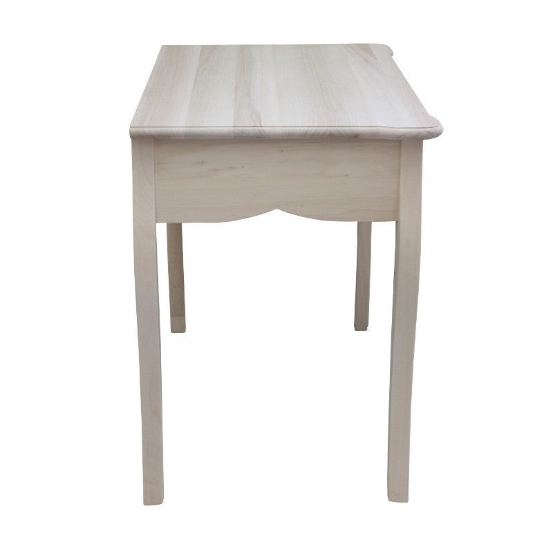 Scrivania 2 cassetti classica legno massello grezzo l.101 p.62 h.82 - Mobili 2G