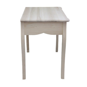 Scrivania 2 cassetti classica legno massello grezzo l.101 p.62 h.82 - Mobili 2G