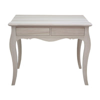 Scrivania 2 cassetti classica legno massello grezzo l.101 p.62 h.82 - Mobili 2G