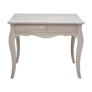 Scrivania 2 cassetti classica legno massello grezzo l.101 p.62 h.82 - Mobili 2G