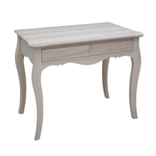 Scrivania 2 cassetti classica legno massello grezzo l.101 p.62 h.82 - Mobili 2G