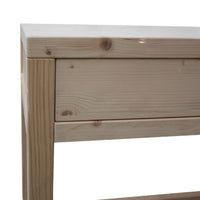 Scrivania 2 cassetti in legno massello abete grezzo l.110 p.55 h.80 - Mobili 2G