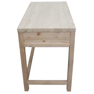 Scrivania 2 cassetti in legno massello abete grezzo l.110 p.55 h.80 - Mobili 2G