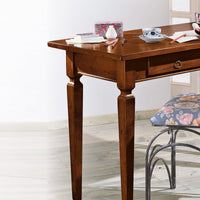 Scrivania 2 cassetti in legno massello grezzo l.120 p.58 h.79 (549) - Mobili 2G