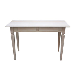 Scrivania 2 cassetti in legno massello grezzo l.120 p.58 h.79 (549) - Mobili 2G