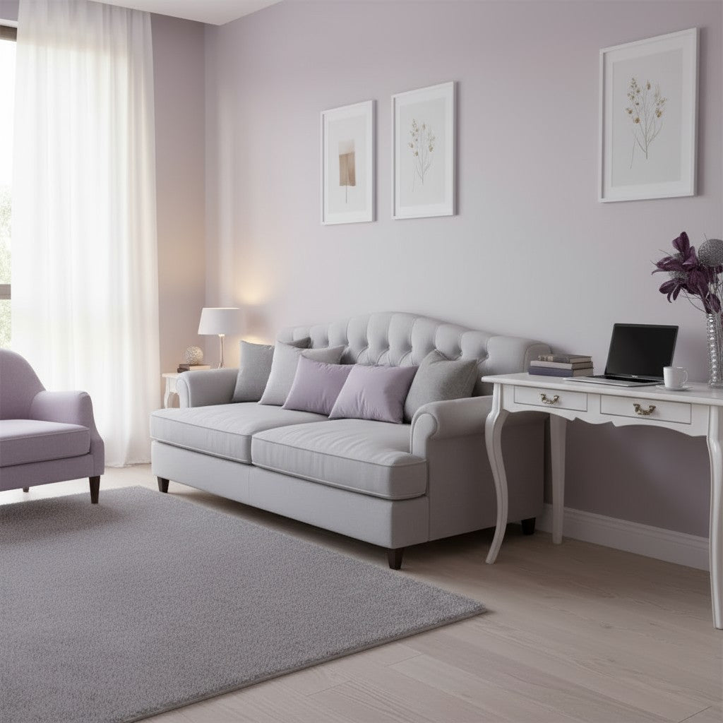 Scrivania 2 cassetti legno bianco shabby 120x60x77 - Mobili 2G