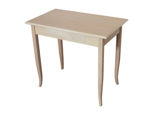 Scrivania classica 1 cassetto in legno grezzo 90x50x78 - Mobili 2G