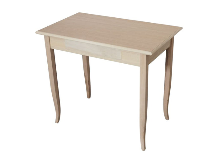 Scrivania classica 1 cassetto in legno grezzo 90x50x78 - Mobili 2G