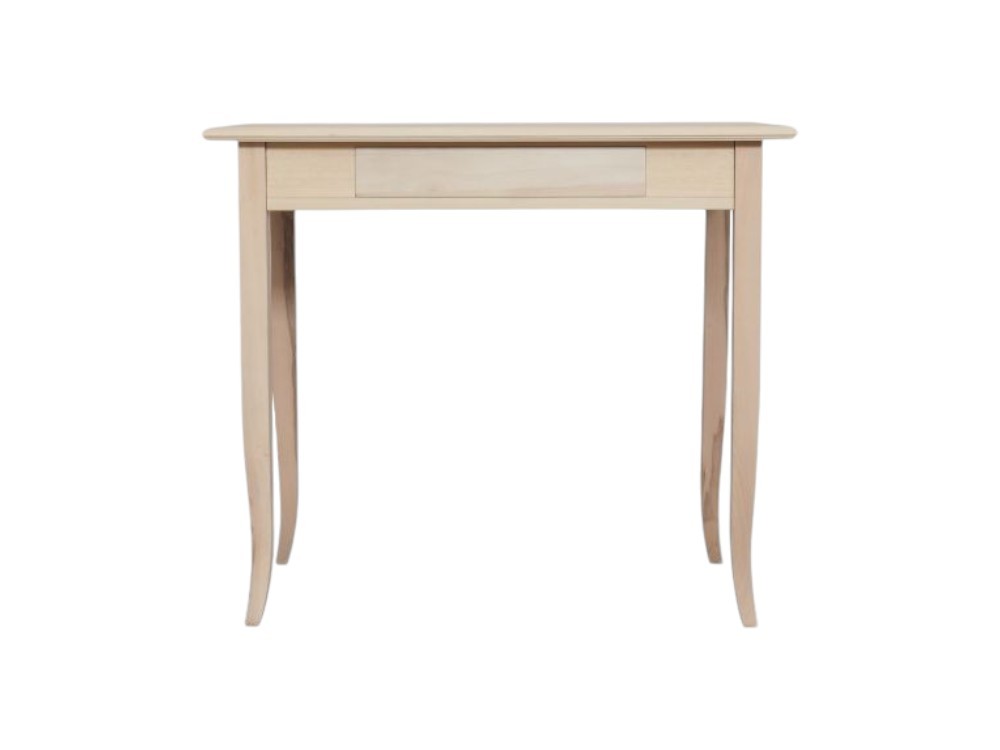 Scrivania classica 1 cassetto in legno grezzo 90x50x78 - Mobili 2G