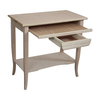 Scrivania classica 1 cassetto porta pc in legno grezzo 85x49x79 - Mobili 2G