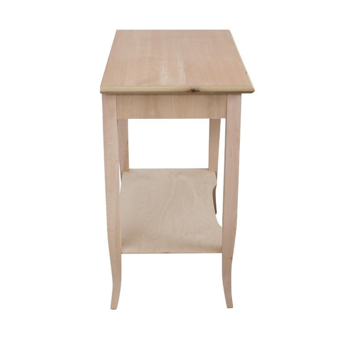 Scrivania classica 1 cassetto porta pc in legno grezzo 85x49x79 - Mobili 2G