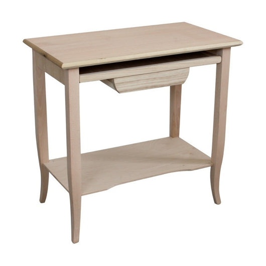 Scrivania classica 1 cassetto porta pc in legno grezzo 85x49x79 - Mobili 2G