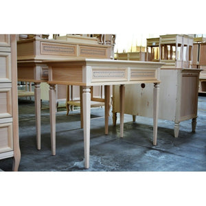 Scrivania classica 2 cassetti in legno grezzo 100x54x80 - Mobili 2G