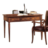 Scrivania classica 3 cassetti 2 tiretti legno bassano 120x70x80 - Mobili 2G