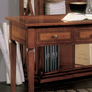 Scrivania classica 3 cassetti 2 tiretti legno bassano 120x70x80 - Mobili 2G