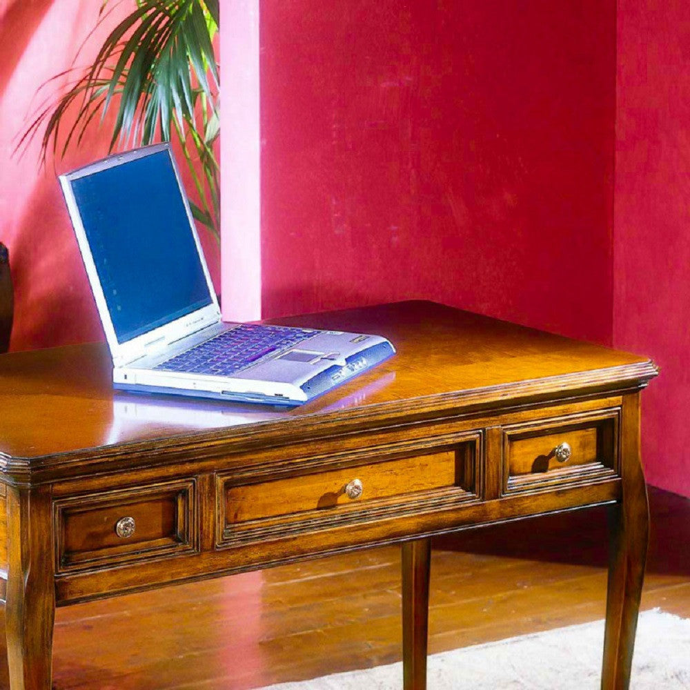 Scrivania classica 3 cassetti in legno bassano 100x55x80 - Mobili 2G