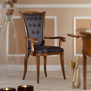 Scrivania classica 5 cassetti 2 tiretti in legno elite 130x70x78 - Mobili 2G